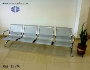 SILLA TANDEM METALICO REF 122MP4